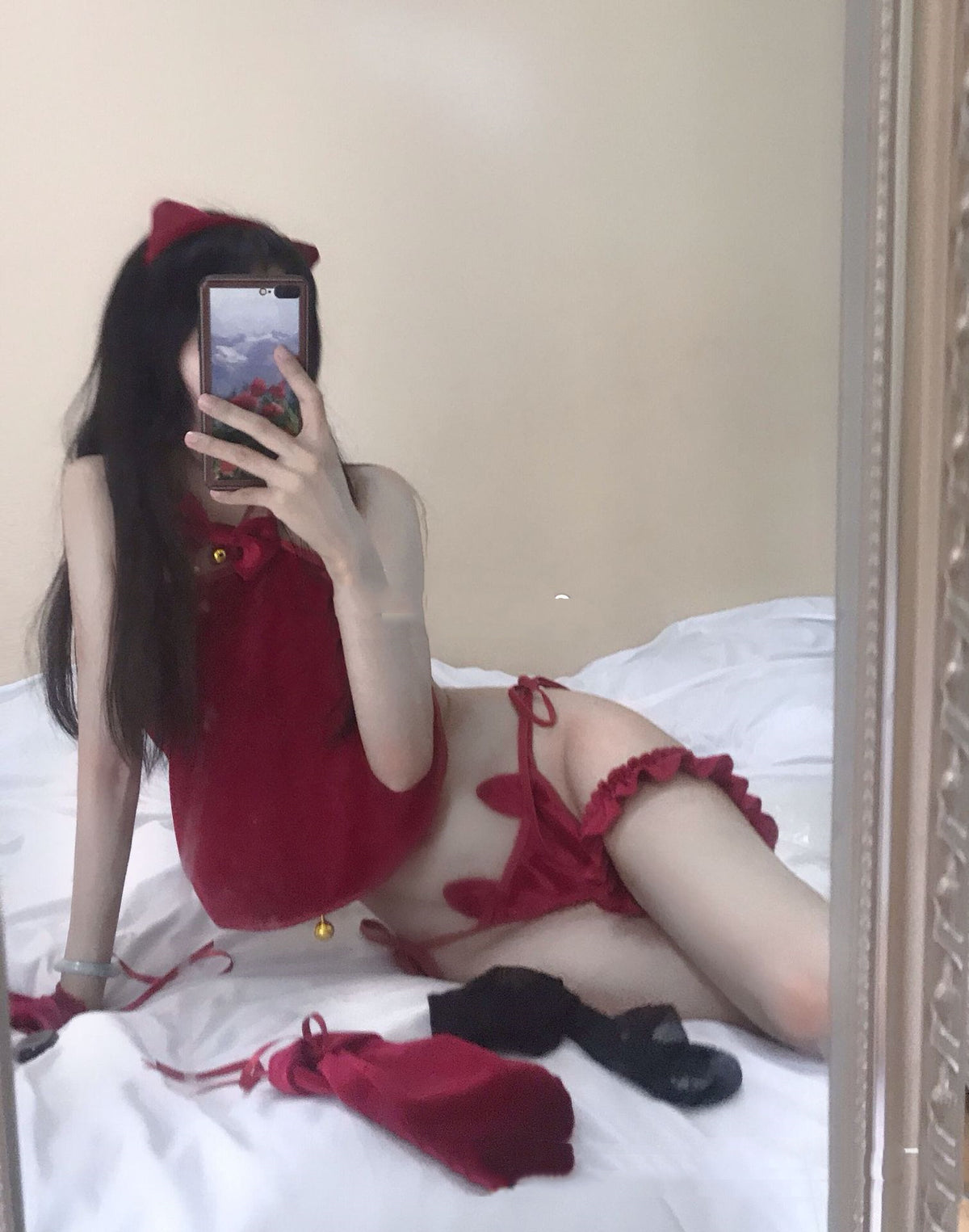 Two-Dimensional Cat Girl Teasing Suit - Adult Role-Play Costume