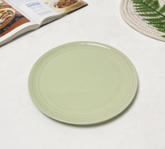 8-Inch Ceramic Plate Set for Kitchen Storage - Multiple Styles