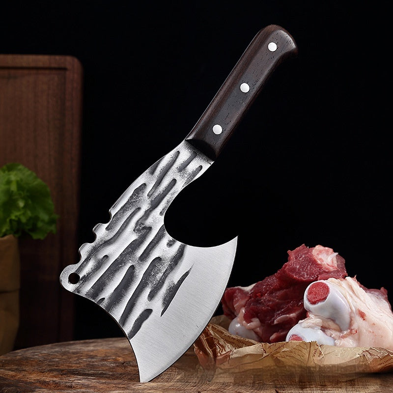 Multifunctional Hand-Forged Bone Chopping Knife for Kitchen