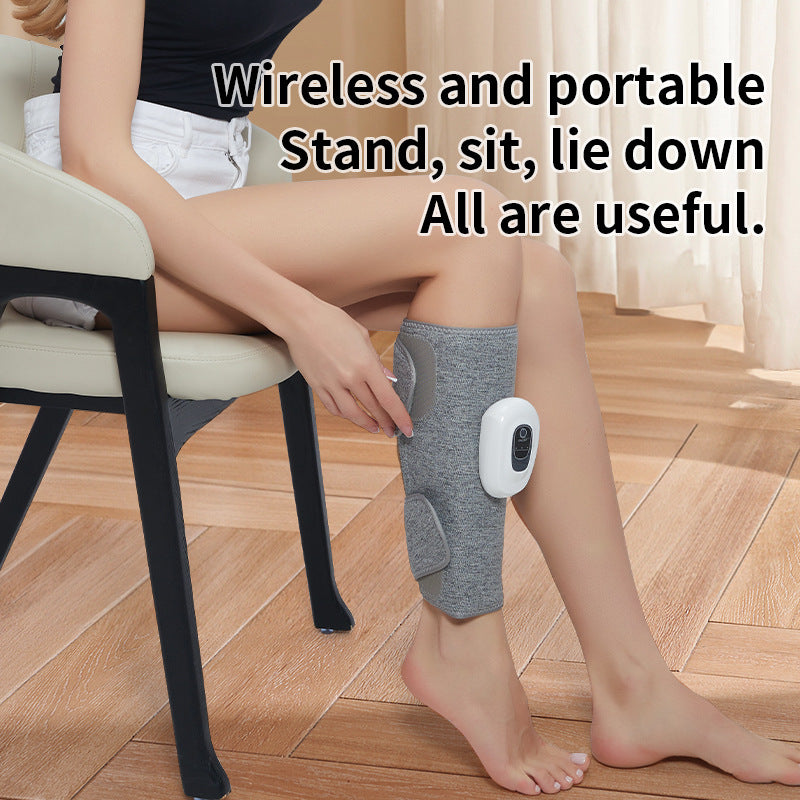 Air Wave Leg Massager Fully Automatic Meridian Therapy Device - Light Gray