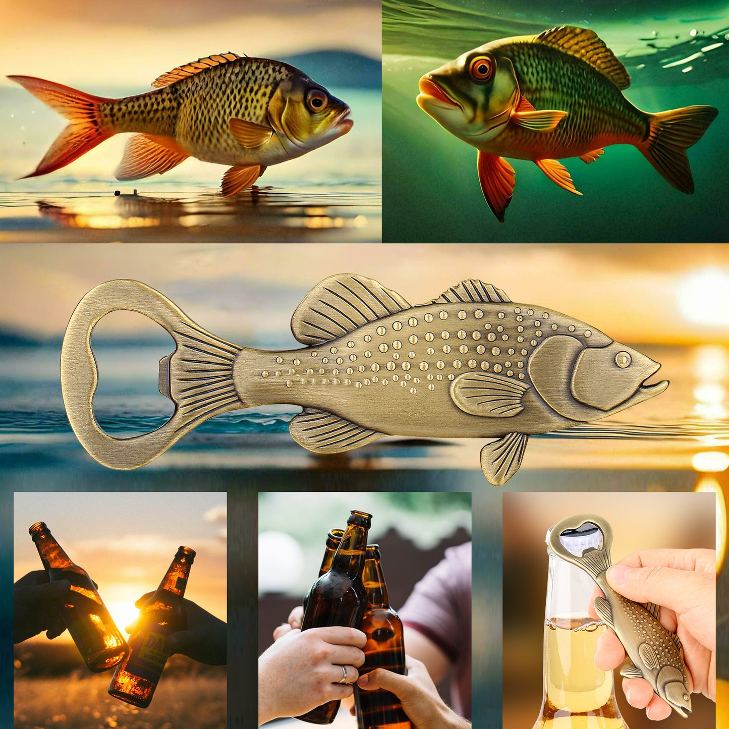 Creative Sea Bass Bottle Opener - Unique Bar Tool for Enthusiasts