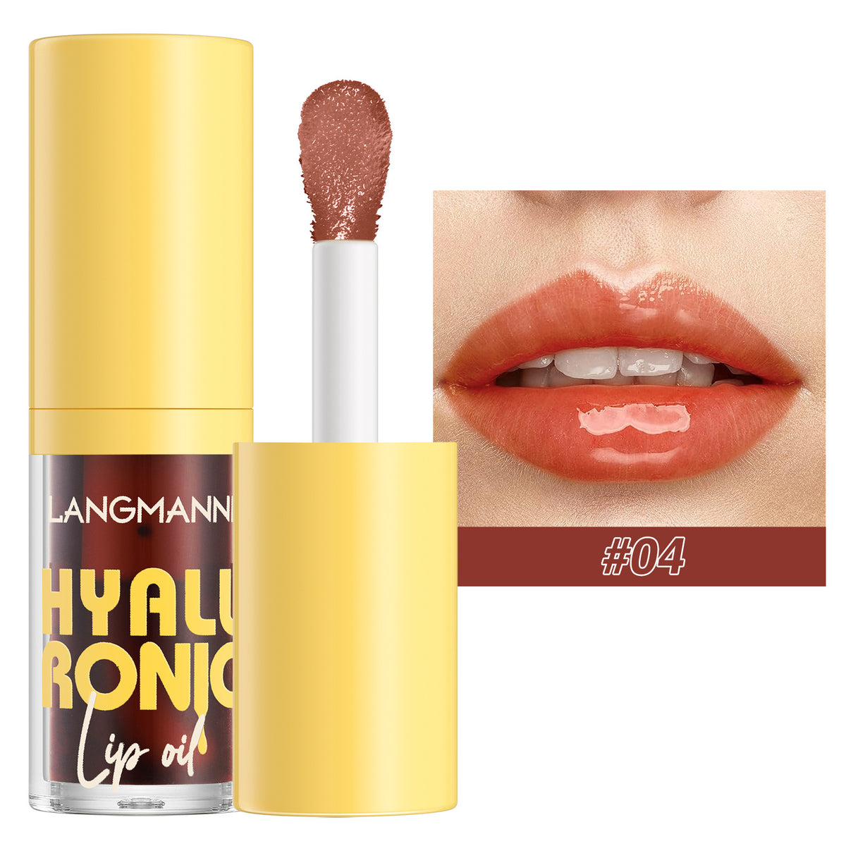 Transparent Hyaluronic Acid Lip Balm Gloss - 6 Colors, Hydrating & Nourishing