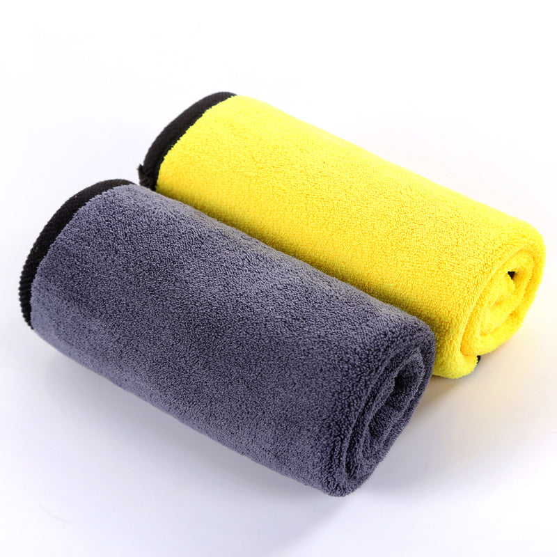 Coral Fleece Car Cleaning Cloth Double-Sided Absorbent Towel - Thickened Fiber Rag