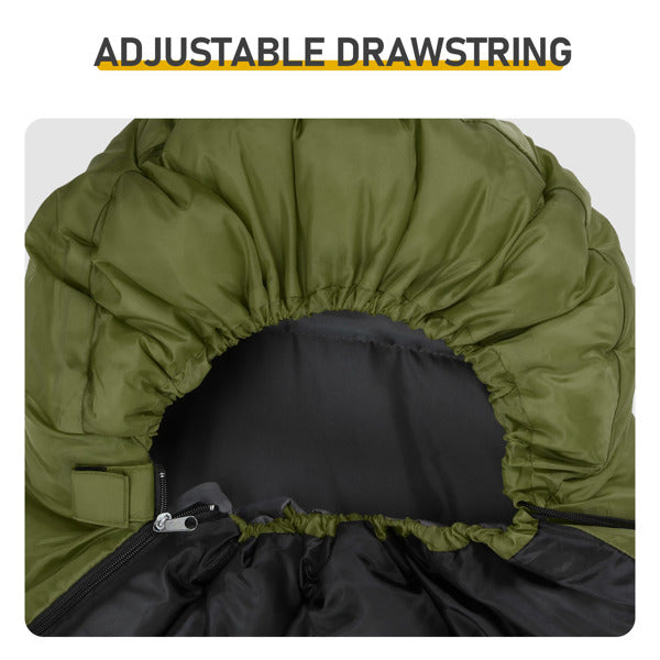 Heated Sleeping Bag with USB Heating Pads - Waterproof & Lightweight