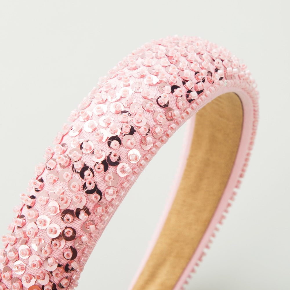Women's Beaded Crystal Sequined Headband