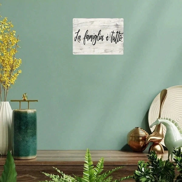 Metal Tin Sign Wall Decoration - 20 cm x 20 cm