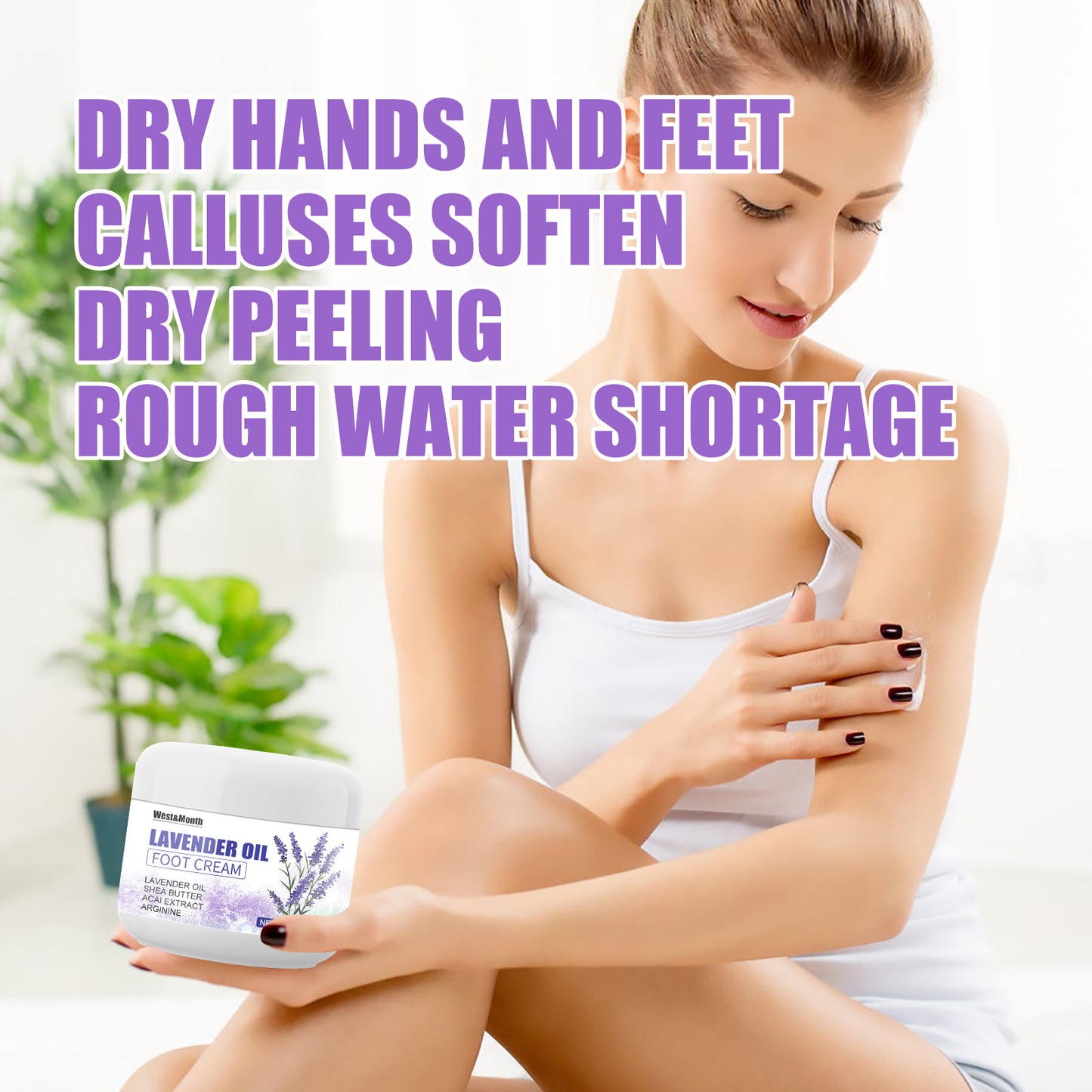 Lavender Oil Foot Cream - Deep Hydrating & Anti-Cracking Moisturizer