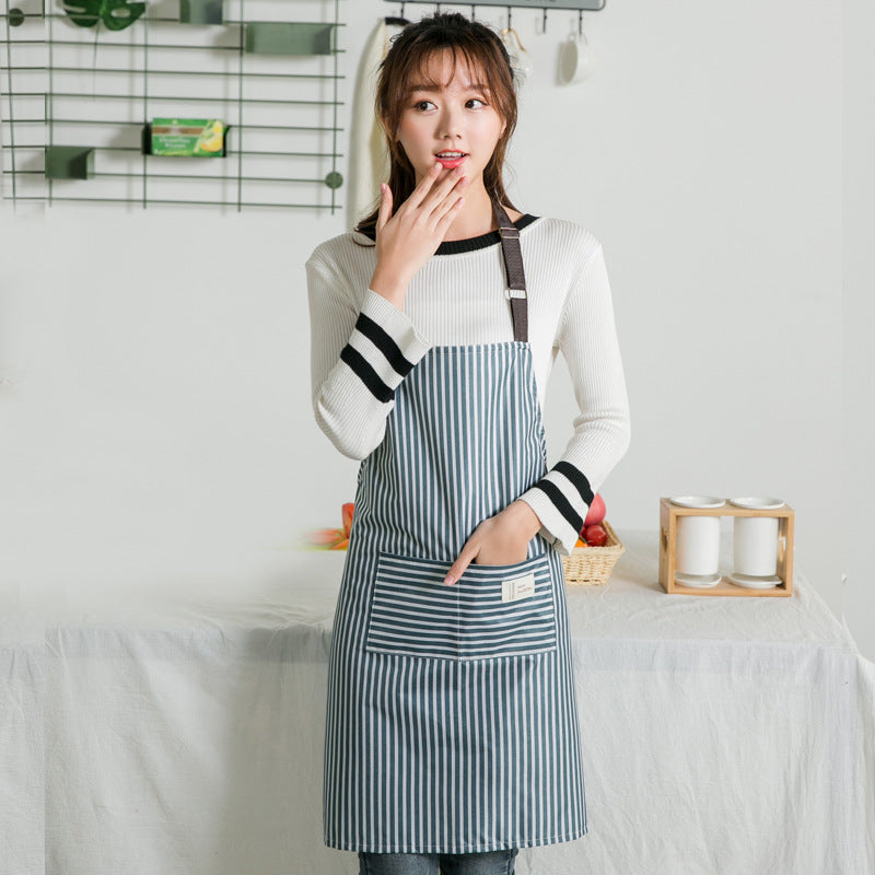 Waterproof Oil-Proof Kitchen Apron for Women - Durable & Modern