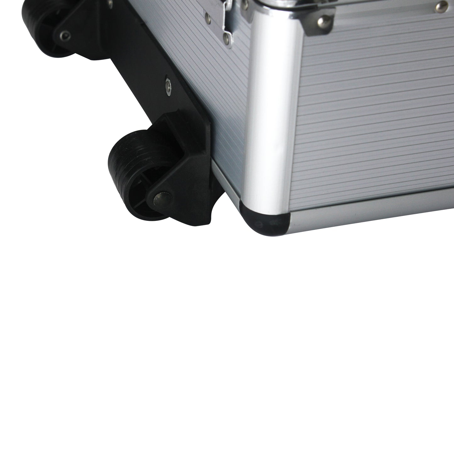 Portable Hand Tool Box with 4 Layer Toolset and Wheels - Black or White