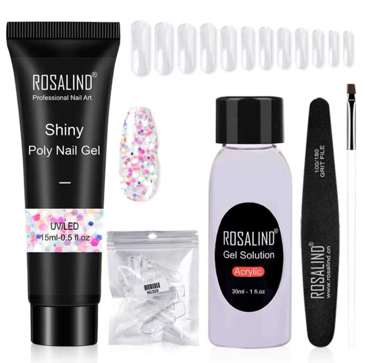 Poly Nail Gel Extension Kit for Manicure