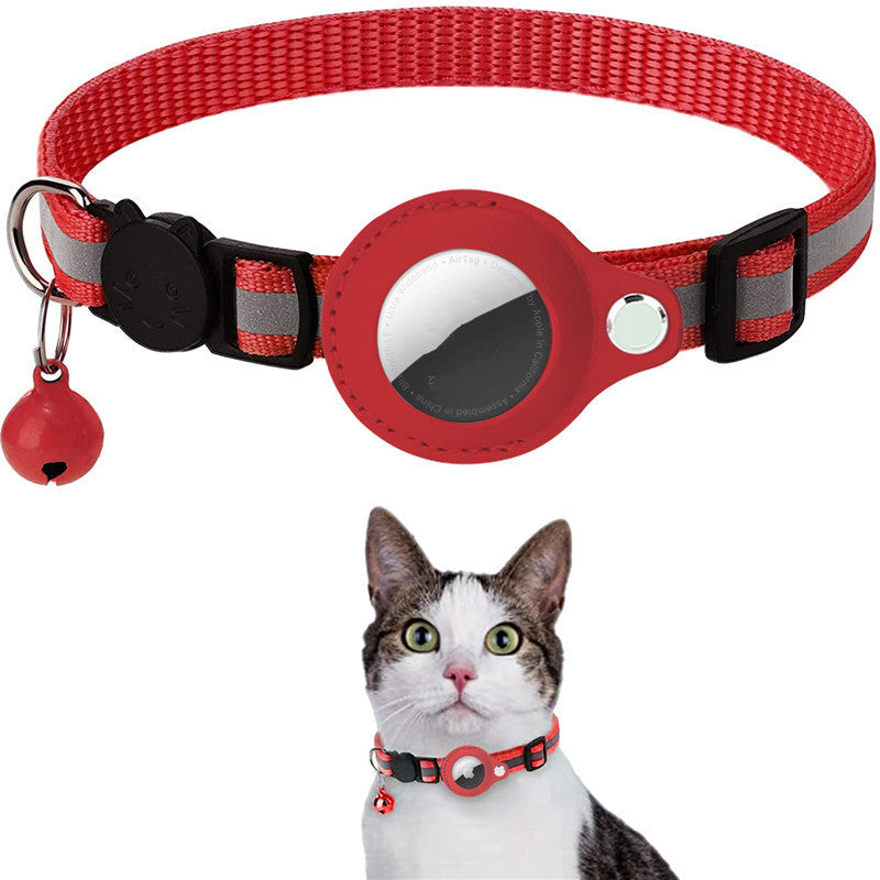 Reflective Waterproof Pet Collar Case for Airtag - Dog & Cat Nylon Accessory