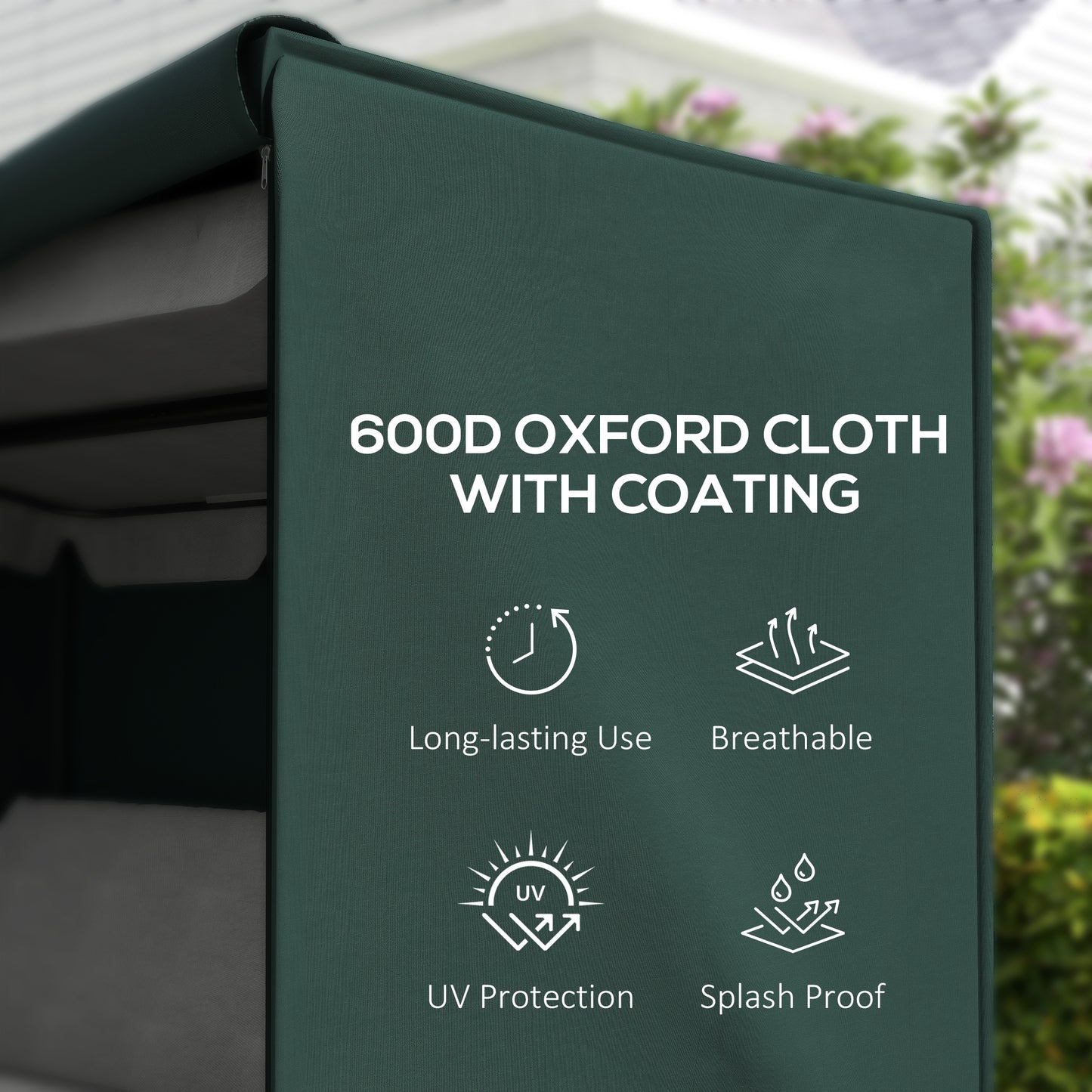 Outdoor Swing Cover for Patio Hammock - Dark Green, 81" x 49"