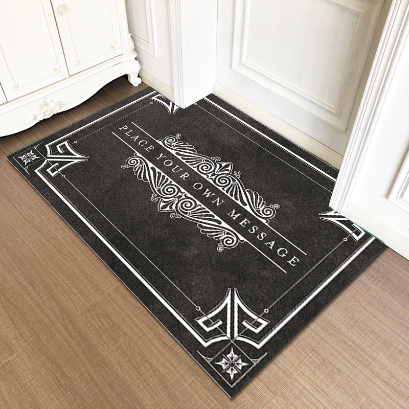Crystal Velvet Doormat Entry Rug Modern Minimalist Household Floor Mat