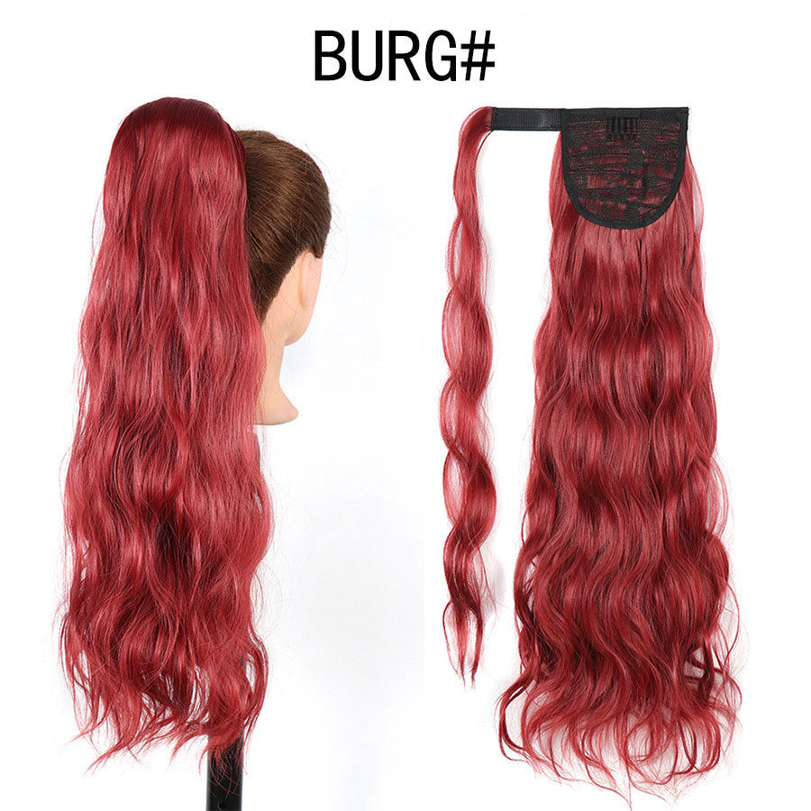 Curly Ponytail Hairpiece with Velcro Closure for Ladies - Multiple Colors