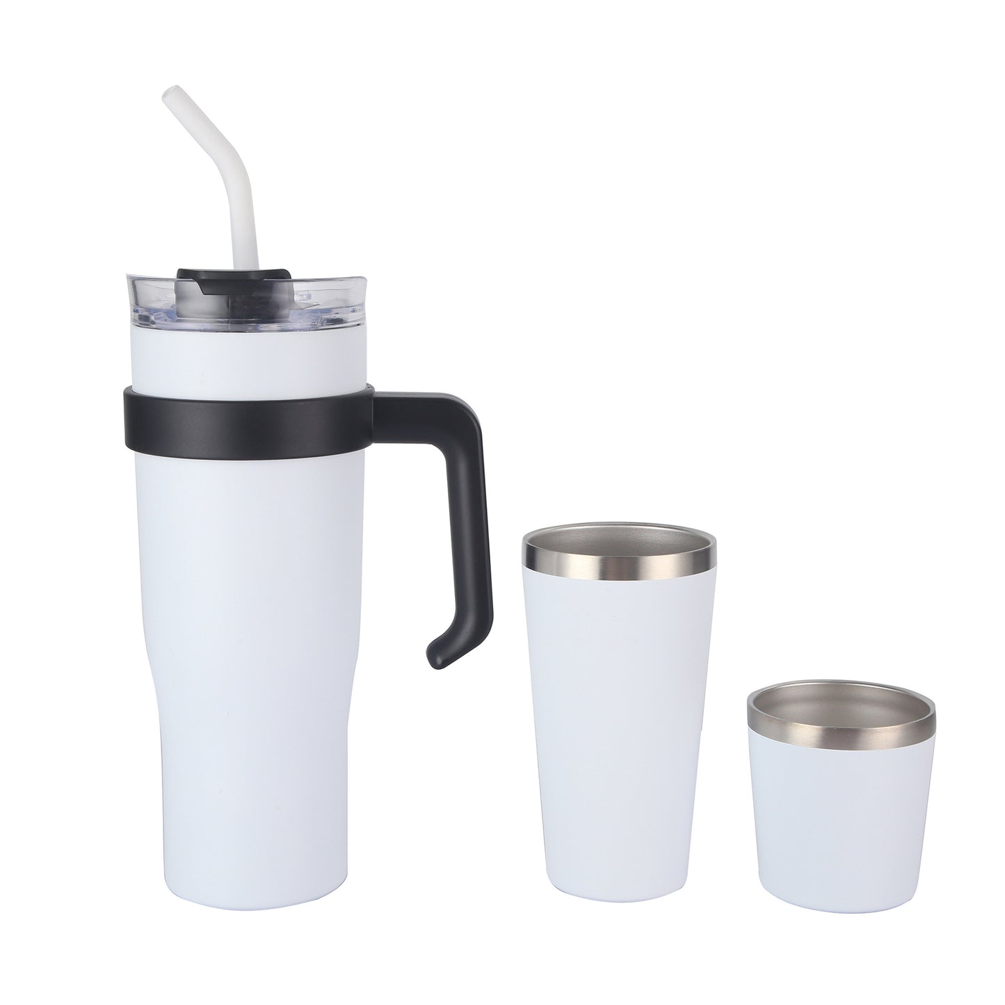 40Oz Insulated Car Cup Holder Travel Mug with Handle - Multiple Colors