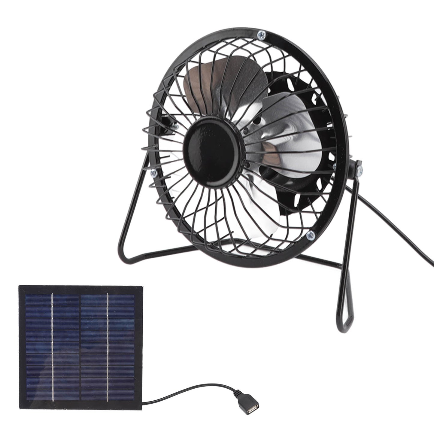 Photovoltaic Solar Panel Set Ventilation System Mini Portable USB