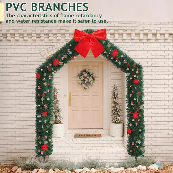 Christmas Artificial Tree Archway Decoration - PVC Holiday Entrance