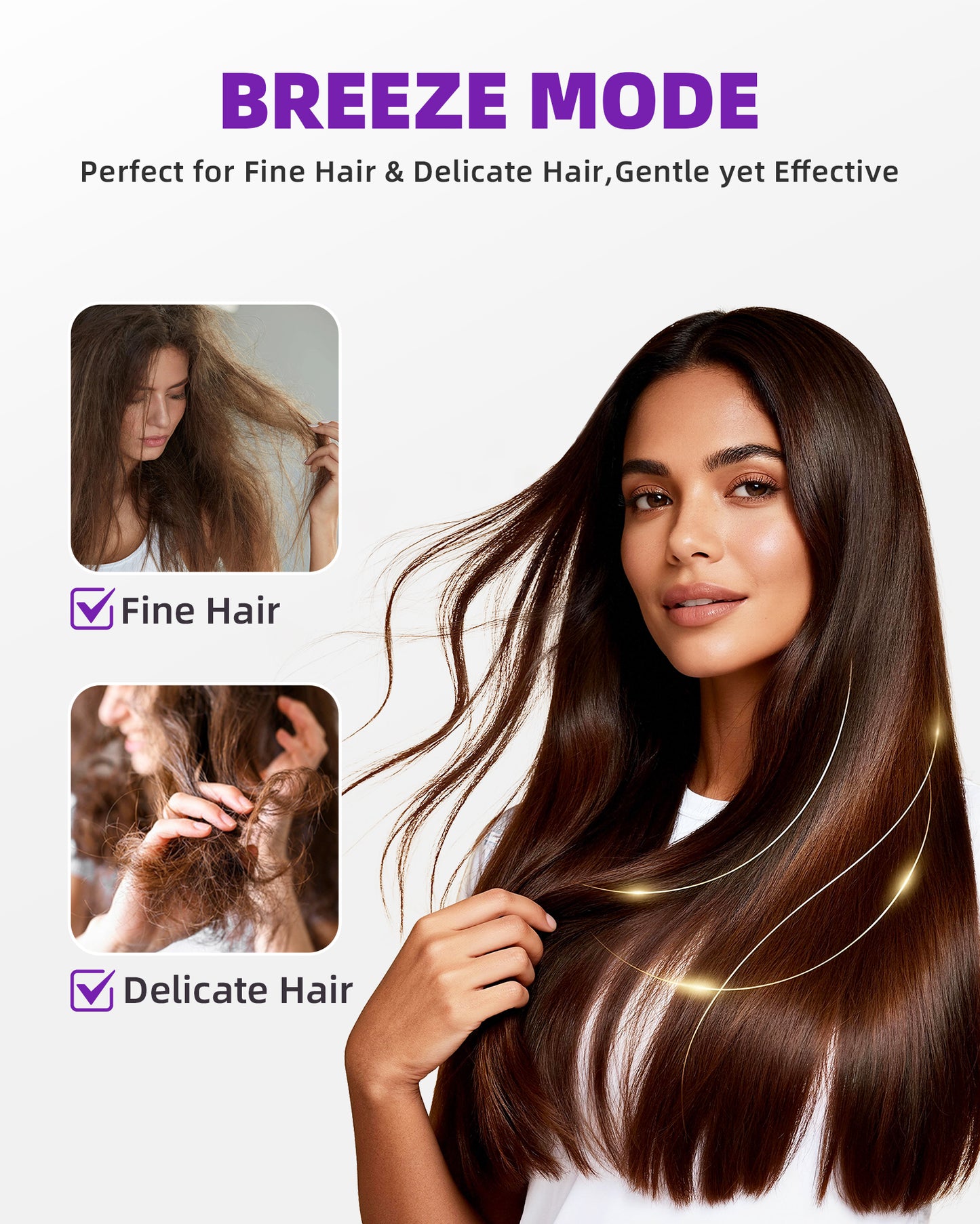 Professional Ionic Hair Dryer with Touchscreen Control & Fast Drying