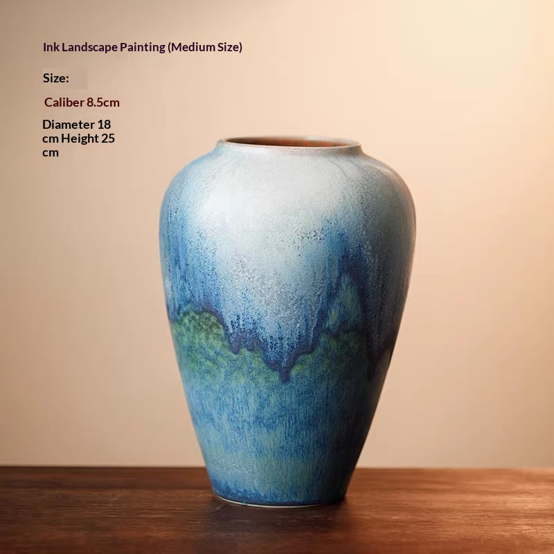 Chinese Style Ceramic Vase - Multiple Sizes & Set Options for Home Decor