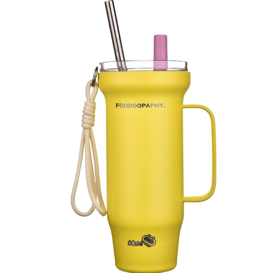 Large Capacity Insulated Stainless Steel Mug 800ml Heat Cold Retention