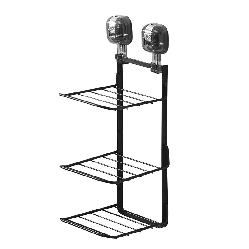 Wall-Mounted Dish Rack with Suction Cups - Multi-Purpose Kitchen Storage