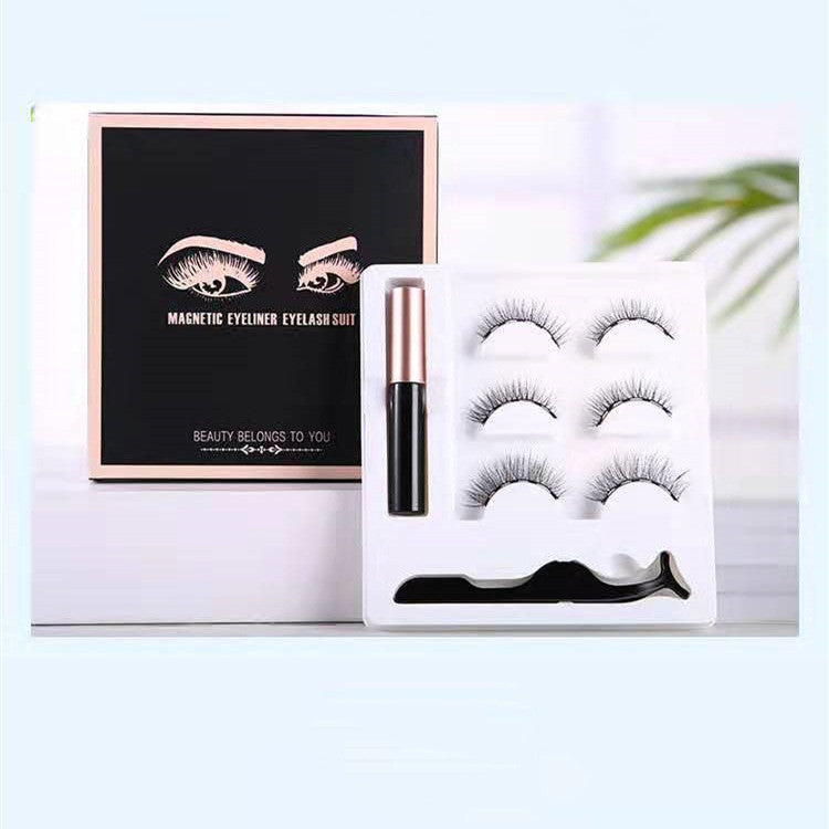Magnetic Eyelash Set with Eyeliner and Tweezers - Natural, Thick, Slender Variants
