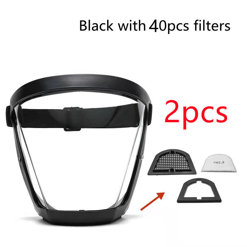 Transparent Face Shield Anti-Oil Dust-Proof Goggles for Safety and Protection
