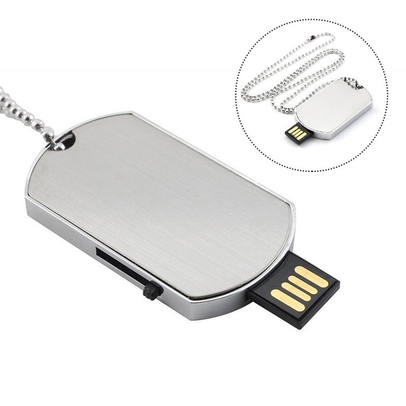 Metal Army Style USB Flash Drive with Customizable Storage Options