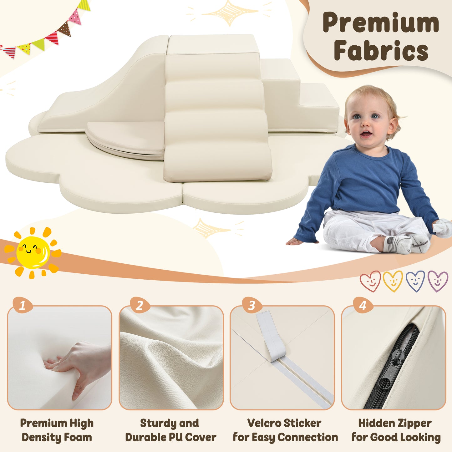 Soft Foam Block Play Structures Climbers For Child Development,