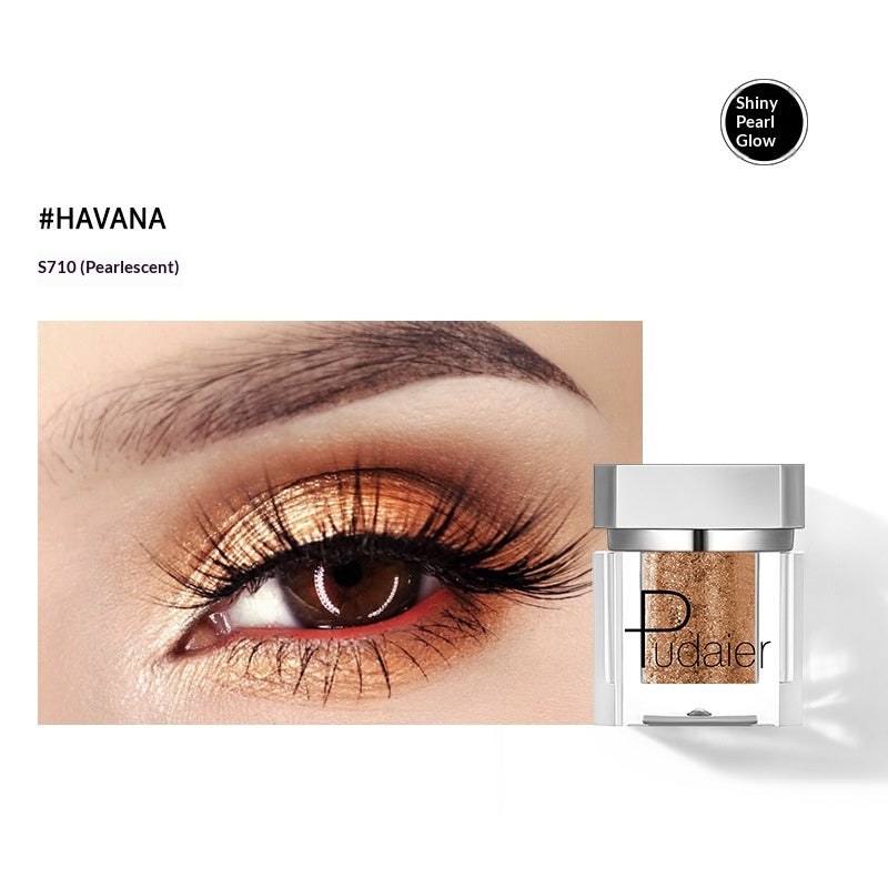 Long-Lasting Pearl-Illuminated Single Eyeshadow - Easy To Apply, Smudge-Proof