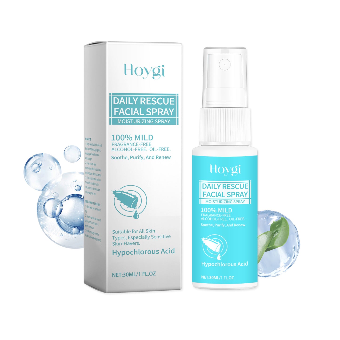Hydrating Facial Toner Spray with Hyaluronic Acid & Glycerin - 30ml