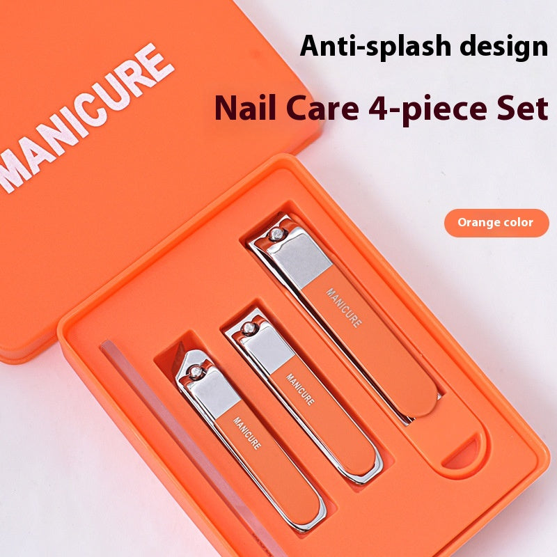 Nail Clippers Set 6 Pieces Anti-Splash Large Opening Manicure Tool