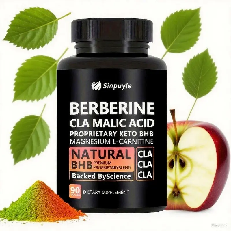 Berberine 20-in-1 Keto BHB Supplement with CLA & L-Carnitine - 90 Capsules