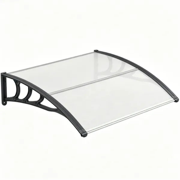 39"x30" Waterproof Window Door Awning - Modern Gray Canopy