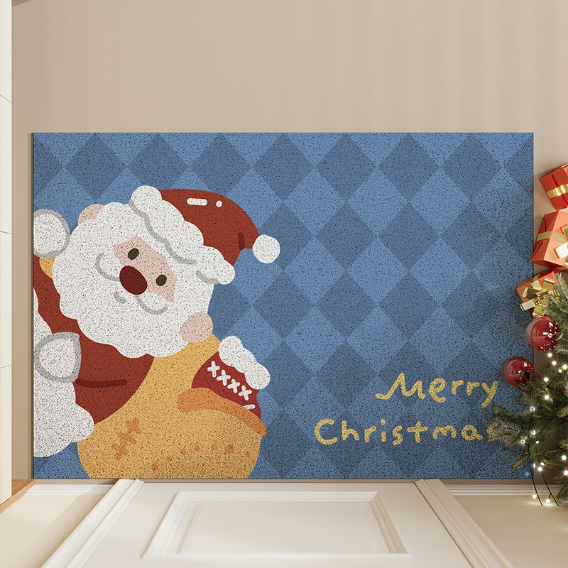 Christmas Door Mat - Mud Earth Removing Decorative Entrance Rug