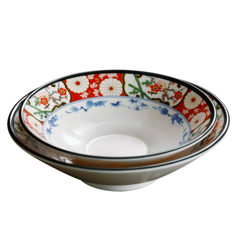 Japanese Cow-Shaped Porcelain Bowl Set for Kitchen & Dining