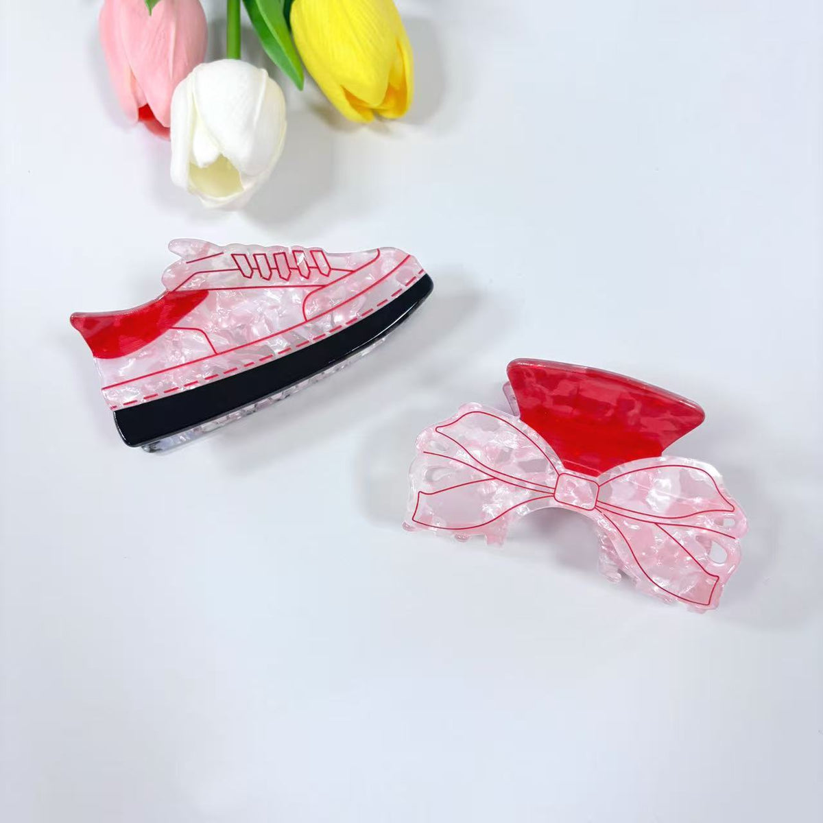 Glitter Bow Tie Hair Clip - Multiple Colors