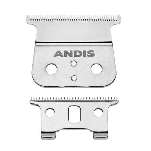 Andis 04850 GTX T-Outliner Stainless Steel Deep Tooth Replacement Blade for Trimmer, Carbon Steel Comfort Edge Blade - Zero Gapped - Polished (Pack of 1)