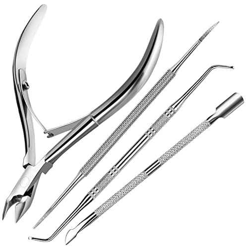 FANDAMEI Ingrown Toenail Removal Kit, Pedicure Tools, Nail Care Kit, Cuticle Trimmer, Nail Cuticle Nippers, Cuticle Kit Stainless Steel, Cuticle Clippers, Cuticle Pushers, Manicure Kit, Pedicure Kit