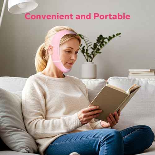 V-Face Slimming Strap, V Line Lifting Mask, Chin Strap for Sleeping, Reusable V Shaped Belt, Double Chin Reducer, Firms and Lifts Facial Contours, Jaw Exerciser, Chin Up Patch