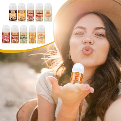 60 Pcs Christmas Thanksgiving Mini Lip Balms Bulk Fall Favor Gifts Lip Balms Sticks Spf 30 with Sunscreen Employee Appreciation Gifts Teacher Nurse Wedding Baby Shower Party Favor