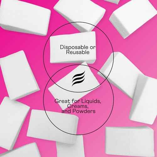 Swisspers Premium Pro Cosmetic Wedges, Latex-Free Makeup Wedge, Jumbo Size, 16 Count Bag