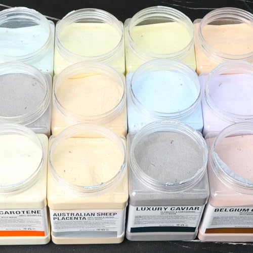 Collagen Jelly Mask ? Jelly Mask for Facials & Vajacial, Mascarilla Hidropl?stica Facial,Esthetician Supplies for All Skin Types (6 Packs)