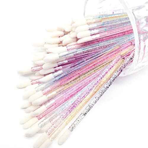 600 Pieces Crystal Lip Brush Disposable Lip Gloss Wands Lipstick Applicator