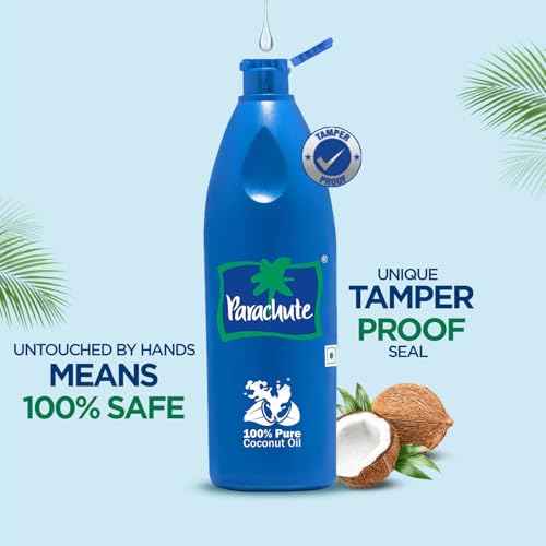 Parachute 100% Pure and Natural Unrefined Coconut Oil | No Chemicals & Added Preservatives | 18.8 fl oz