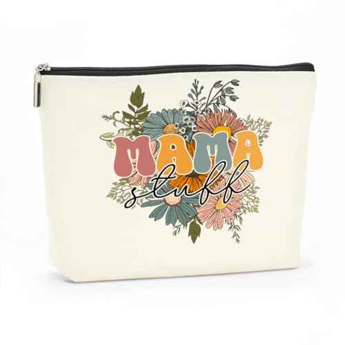 Vintage Mama Makeup Bag Mama Gifts Mom Gifts Mom Appreciation Gifts from Daughter Western Cowgirl Funny Cosmetic Bag for Women Her Mom Mama Mommy Mother in Law Mothers Day Chirstmas Birthday Gifts