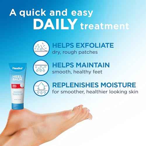 Flexitol Heel Balm, Rich Moisturizing & Exfoliating Foot Cream, Original Version, 4 Oz