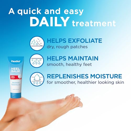 Flexitol Heel Balm, Rich Moisturizing & Exfoliating Foot Cream, Original Version, 4 Oz