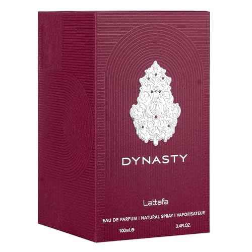 Lattafa Dynasty ? Fresh, Spicy, Woody, Aromatic ? Eau de Parfum Spray Long-Lasting Fragrance for Unisex, 3.4 Ounce / 100 ml