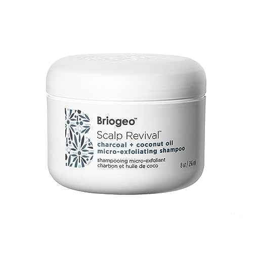 Briogeo Scalp Revival Charcoal + Coconut Oil Micro-Exfoliating Shampoo, Treatment for Dry & Itchy Scalp, Clarifying Shampoo for Build Up, Scalp Scrub for Oily Scalp, Vegan, Cruelty-Free